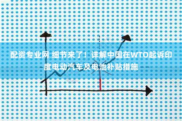 配资专业网 细节来了！详解中国在WTO起诉印度电动汽车及电池补贴措施